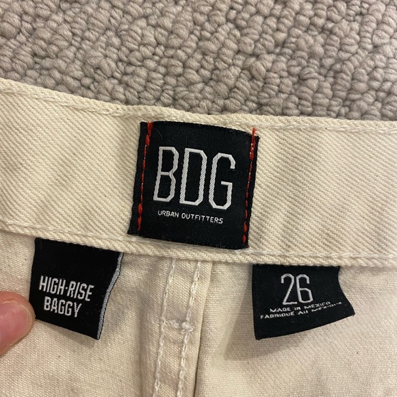 BDG high rise straight leg cream jeans - Picture 2 of 4